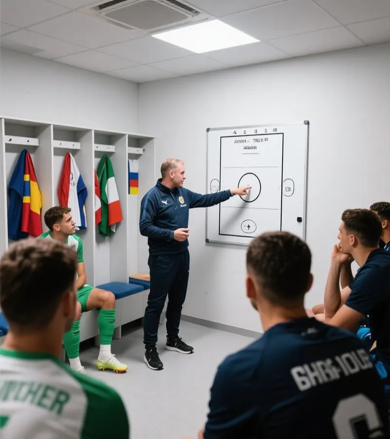 球队战术与阵容分析示意图